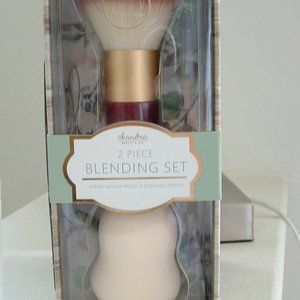 Kabuki brush Makeup Blender Highlighter Brush Sponge Set 2 pc.